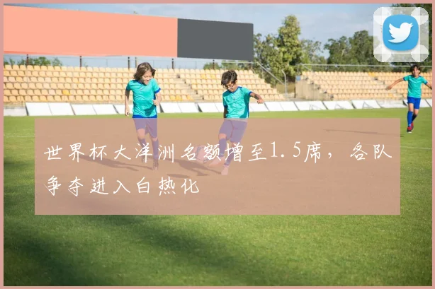 世界杯大洋洲名额增至1.5席，各队争夺进入白热化